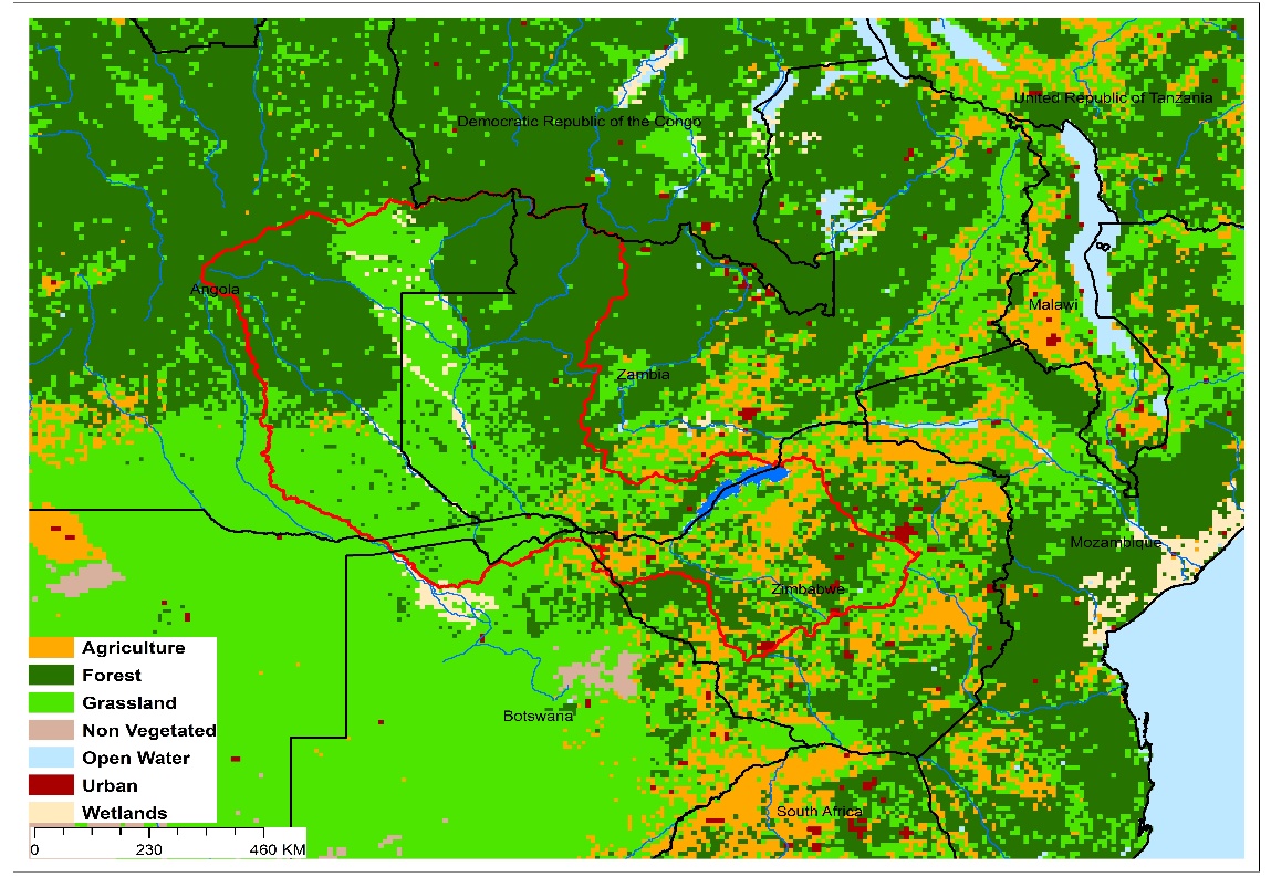 (a)Lake Kariba basin and associated  transboundary water systems