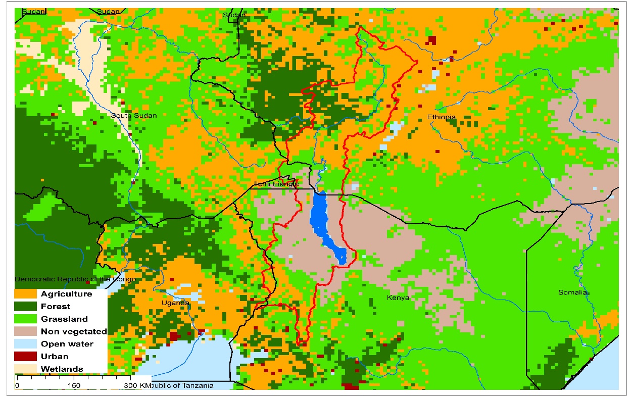 (a)Lake Turkana basin and associated  transboundary water systems