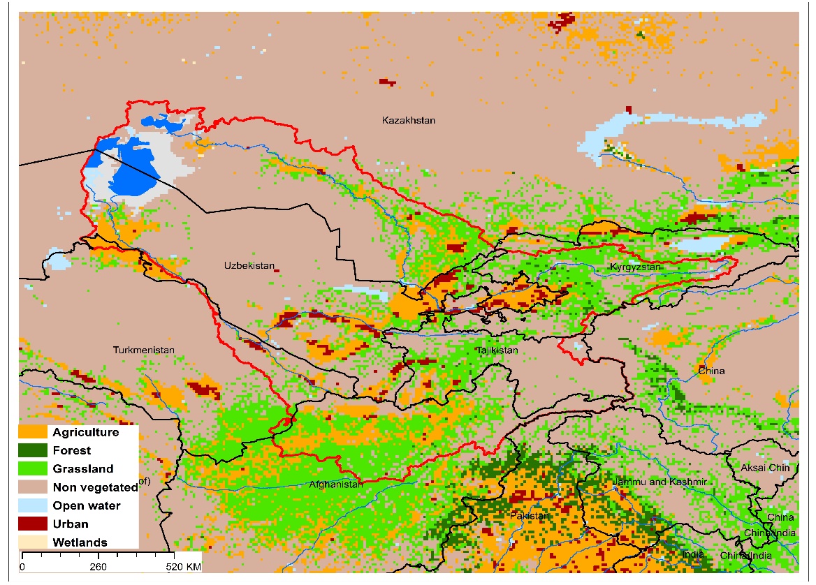 (a)Aral Sea basin and associated  transboundary water systems