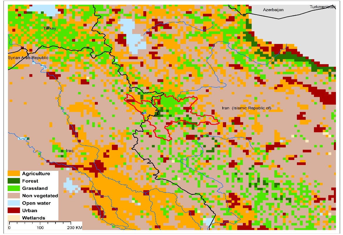 (a)Lake Darbandikhan basin and associated  transboundary water systems