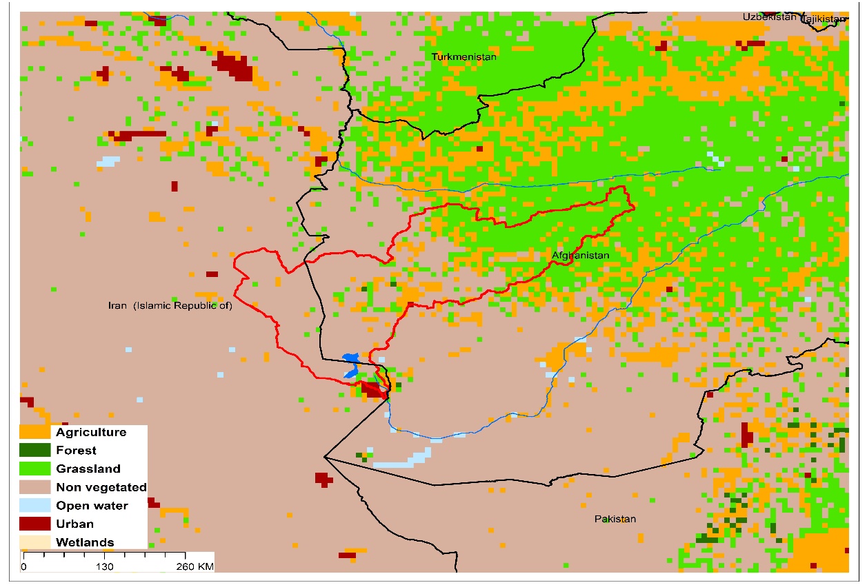 (a)Lake Sistan basin and associated  transboundary water systems