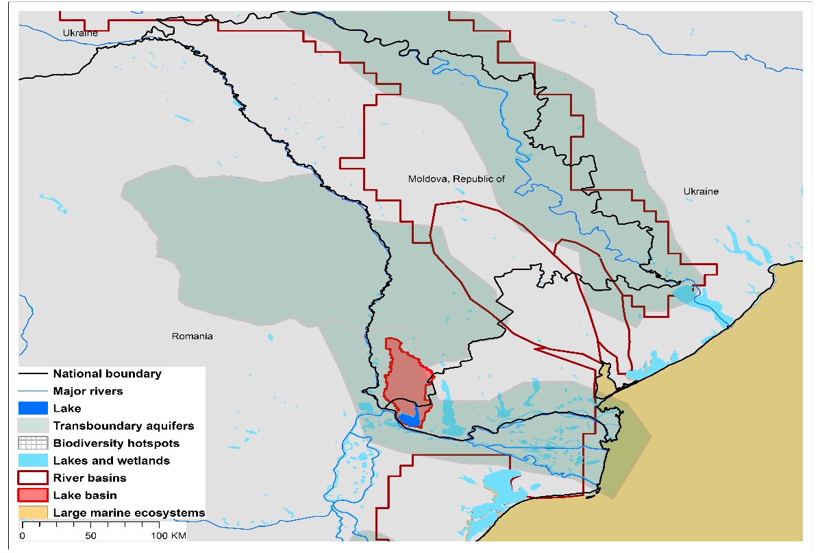 (a)Lake Cahul basin and associated  transboundary water systems