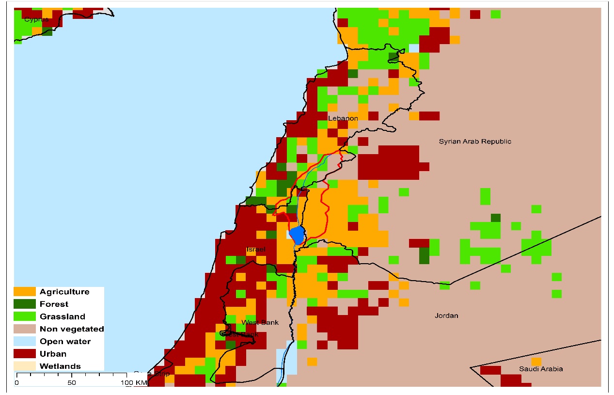 (a)Sea of Galilee basin and associated  transboundary water systems