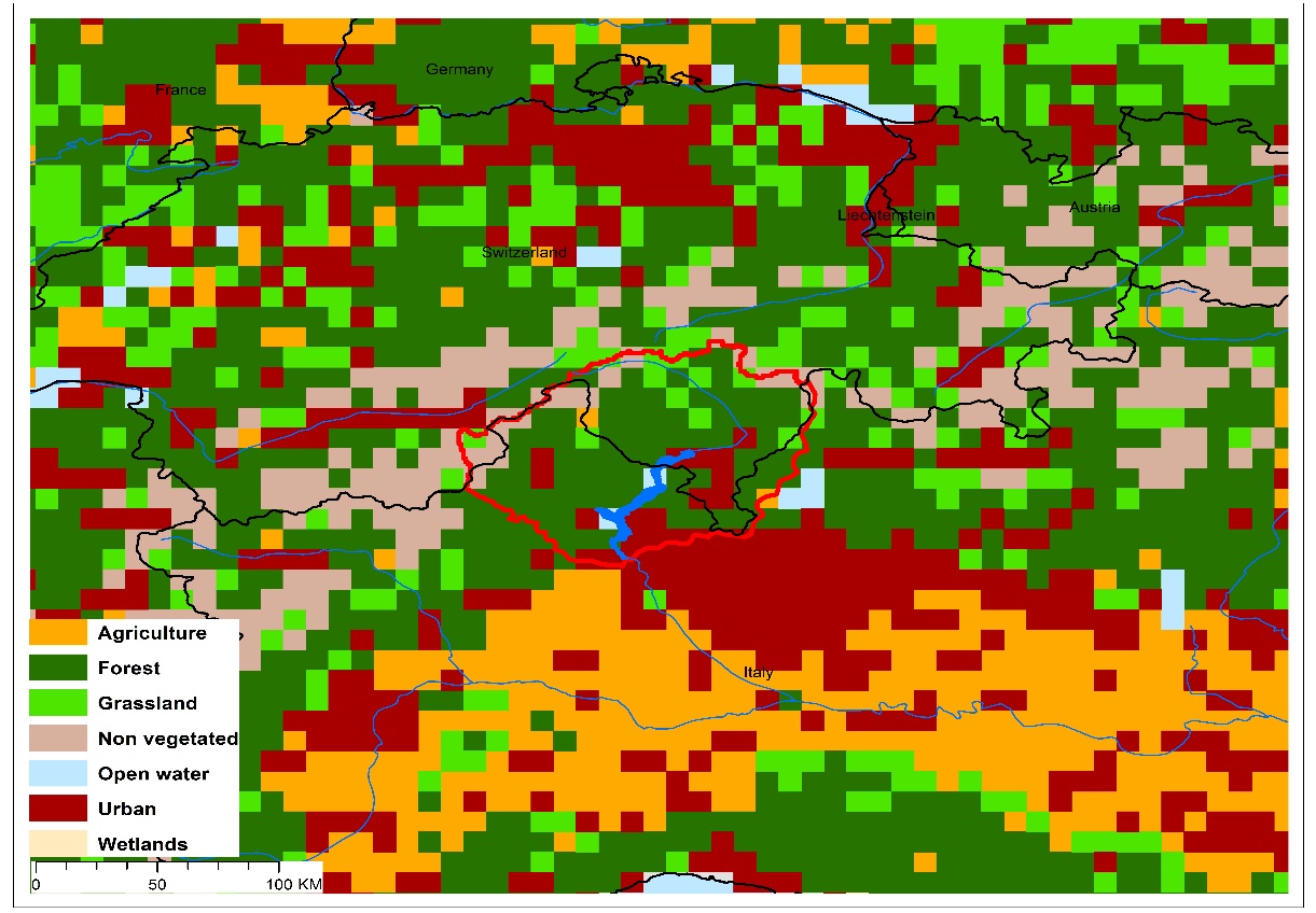 (a)Lake Maggiore basin and associated  transboundary water systems