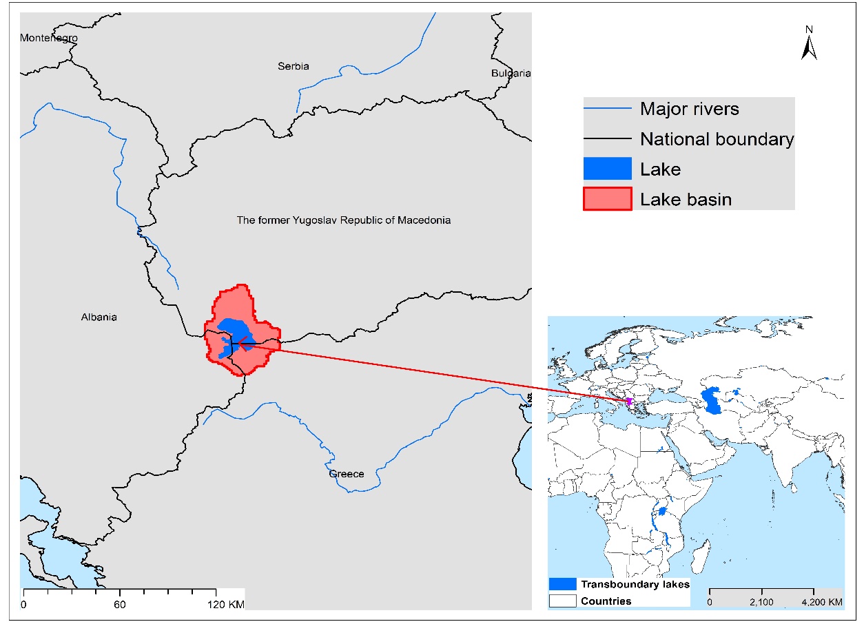 (a)Macro Prespa basin and associated  transboundary water systems